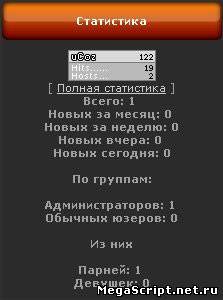 Скрипт для uCoz статистика